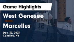 West Genesee  vs Marcellus  Game Highlights - Dec. 30, 2023