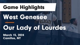West Genesee  vs Our Lady of Lourdes  Game Highlights - March 15, 2024