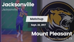 Matchup: Jacksonville High vs. Mount Pleasant  2017