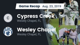 Recap: Cypress Creek  vs. Wesley Chapel  2019