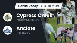 Recap: Cypress Creek  vs. Anclote  2019