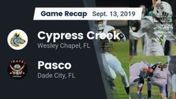 Recap: Cypress Creek  vs. Pasco  2019