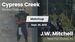 Matchup: Cypress Creek High S vs. J.W. Mitchell  2019