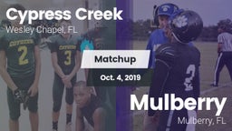 Matchup: Cypress Creek High S vs. Mulberry  2019