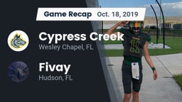Recap: Cypress Creek  vs. Fivay  2019