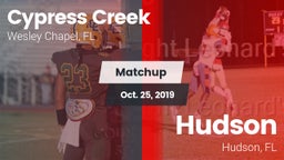Matchup: Cypress Creek High S vs. Hudson  2019