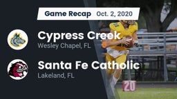 Recap: Cypress Creek  vs. Santa Fe Catholic  2020