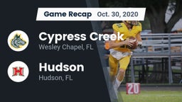 Recap: Cypress Creek  vs. Hudson  2020