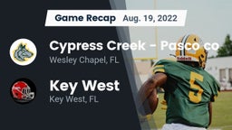 Recap: Cypress Creek  - Pasco co vs. Key West  2022
