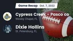 Recap: Cypress Creek  - Pasco co vs. Dixie Hollins  2022
