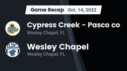 Recap: Cypress Creek  - Pasco co vs. Wesley Chapel  2022