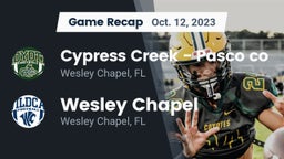 Recap: Cypress Creek  - Pasco co vs. Wesley Chapel  2023
