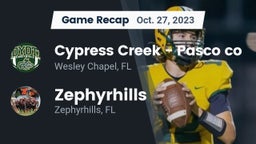 Recap: Cypress Creek  - Pasco co vs. Zephyrhills  2023