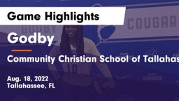 Godby  vs Community Christian School of Tallahassee Game Highlights - Aug. 18, 2022