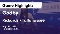 Godby  vs Rickards  - Tallahassee Game Highlights - Aug. 23, 2022