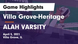 Villa Grove-Heritage vs ALAH VARSITY Game Highlights - April 5, 2021