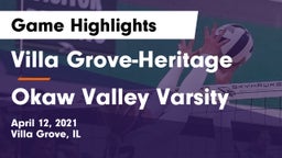 Villa Grove-Heritage vs Okaw Valley Varsity Game Highlights - April 12, 2021