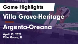 Villa Grove-Heritage vs Argenta-Oreana  Game Highlights - April 13, 2021