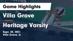 Villa Grove  vs Heritage Varsity Game Highlights - Sept. 28, 2021