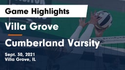 Villa Grove  vs Cumberland Varsity Game Highlights - Sept. 30, 2021