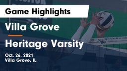 Villa Grove  vs Heritage Varsity Game Highlights - Oct. 26, 2021