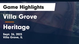 Villa Grove  vs Heritage Game Highlights - Sept. 26, 2023