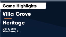 Villa Grove  vs Heritage Game Highlights - Oct. 5, 2023