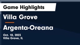 Villa Grove  vs Argenta-Oreana  Game Highlights - Oct. 10, 2023