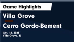 Villa Grove  vs Cerro Gordo-Bement Game Highlights - Oct. 12, 2023