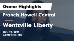 Francis Howell Central  vs Wentzville Liberty  Game Highlights - Oct. 12, 2021