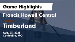 Francis Howell Central  vs Timberland  Game Highlights - Aug. 23, 2023