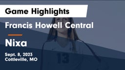 Francis Howell Central  vs Nixa  Game Highlights - Sept. 8, 2023
