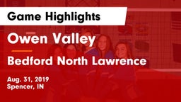 Owen Valley  vs Bedford North Lawrence  Game Highlights - Aug. 31, 2019