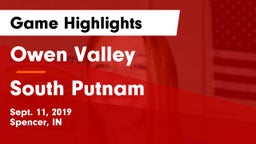 Owen Valley  vs South Putnam  Game Highlights - Sept. 11, 2019