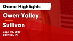 Owen Valley  vs Sullivan  Game Highlights - Sept. 23, 2019