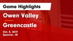 Owen Valley  vs Greencastle  Game Highlights - Oct. 8, 2019