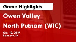 Owen Valley  vs North Putnam (WIC) Game Highlights - Oct. 10, 2019
