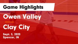 Owen Valley  vs Clay City Game Highlights - Sept. 3, 2020