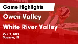 Owen Valley  vs White River Valley  Game Highlights - Oct. 2, 2023