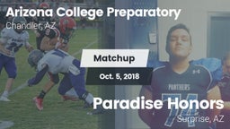 Matchup: Arizona College Prep vs. Paradise Honors  2017