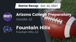 Recap: Arizona College Preparatory  vs. Fountain Hills  2021