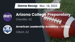 Recap: Arizona College Preparatory  vs. American Leadership Academy - Gilbert  2022