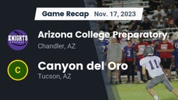 Recap: Arizona College Preparatory  vs. Canyon del Oro  2023