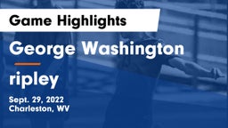George Washington  vs ripley  Game Highlights - Sept. 29, 2022