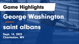 George Washington  vs saint albans  Game Highlights - Sept. 14, 2023