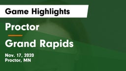 Proctor  vs Grand Rapids  Game Highlights - Nov. 17, 2020