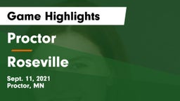 Proctor  vs Roseville  Game Highlights - Sept. 11, 2021