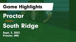 Proctor  vs South Ridge Game Highlights - Sept. 3, 2022