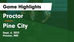 Proctor  vs Pine City  Game Highlights - Sept. 6, 2022
