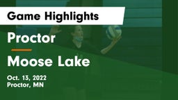 Proctor  vs Moose Lake  Game Highlights - Oct. 13, 2022